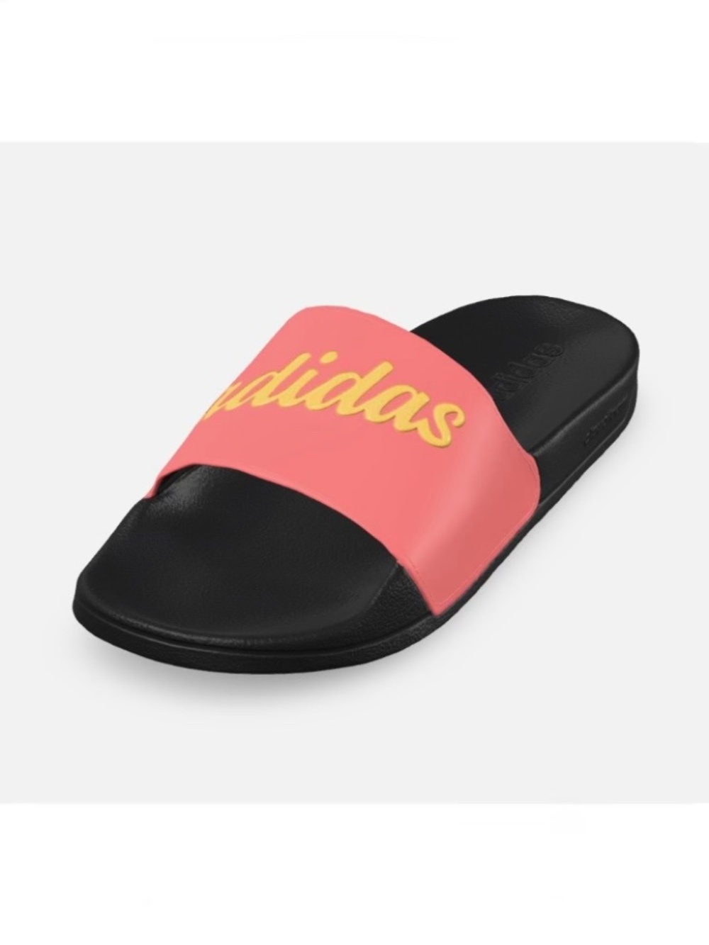 Adidas Adilette Shower Slides Pink Orange Women 5 Men 4 NWT
